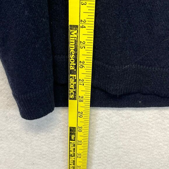 NWT TALBOTS WOMAN Sweater 3X Navy Blue Pure Cashmere Crew Neck Quiet Luxury NEW - Picture 6 of 11